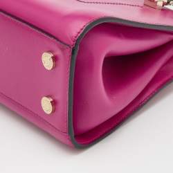 Pre Owned Bvlgari Pink Leather Serpenti Tote