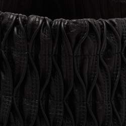 Pre Owned Bvlgari Black Quilted Leather Monete Tote