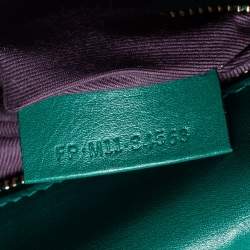 Bvlgari Green Leather Large Serpenti Forever Shoulder Bag