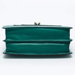 Bvlgari Green Leather Large Serpenti Forever Shoulder Bag