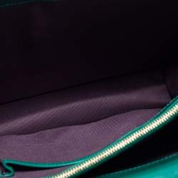 Bvlgari Green Leather Large Serpenti Forever Shoulder Bag
