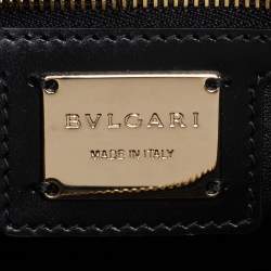 مملوكة مسبقًا Bvlgari Black Leather Serpenti Forever Chain Frame Shoulder Bag