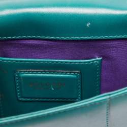 Bvlgari Green Leather Small Serpenti Forever Shoulder Bag