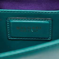 Bvlgari Green Leather Small Serpenti Forever Shoulder Bag