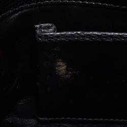 Bvlgari Black Lizard Medium Serpenti Flap Shoulder Bag