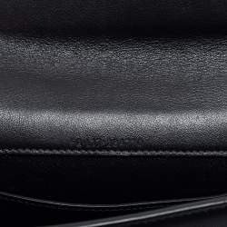 Bvlgari Black Leather Flap Crossbody Bag