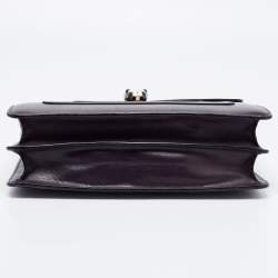 مملوكة مسبقًا Bvlgari Plum Leather Medium Serpenti Forever Shoulder Bag