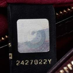 مملوكة مسبقًا Bvlgari Plum Leather Medium Serpenti Forever Shoulder Bag