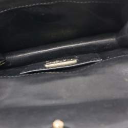 Bvlgari Black Leather and Python Small Serpenti Forever Shoulder Bag