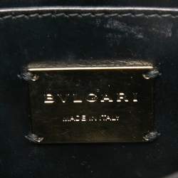 Bvlgari Black Leather and Python Small Serpenti Forever Shoulder Bag
