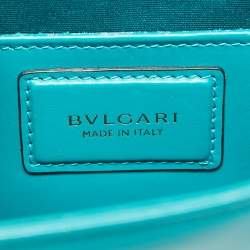 Pre Owned Bvlgari Green/Red Leather Small Serpenti Forever Shoulder Bag