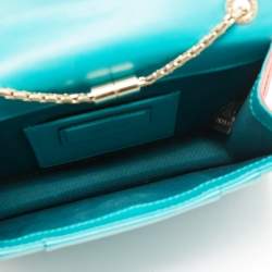 Pre Owned Bvlgari Green/Red Leather Small Serpenti Forever Shoulder Bag