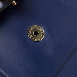 Bvlgari Blue Leather Medium Serpenti Forever Shoulder Bag