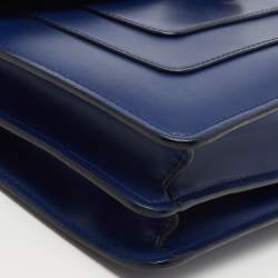 Bvlgari Blue Leather Medium Serpenti Forever Shoulder Bag