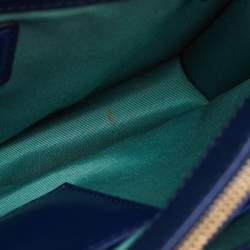 Bvlgari Blue Leather Medium Serpenti Forever Shoulder Bag