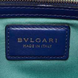 Bvlgari Blue Leather Medium Serpenti Forever Shoulder Bag