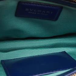 Bvlgari Blue Leather Medium Serpenti Forever Shoulder Bag