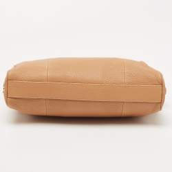 Bvlgari Beige Leather Monete Satchel