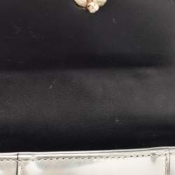 Pre Owned Bvlgari Metallic Patent Leather Serpenti Forever Shoulder Bag