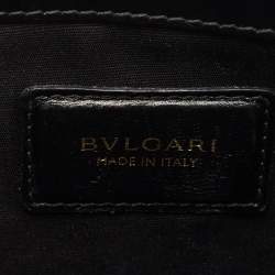 مملوكة مسبقًا Bvlgari Black Leather Fiore Perspicio Shoulder Bag