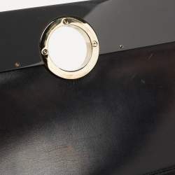 مملوكة مسبقًا Bvlgari Black Leather Fiore Perspicio Shoulder Bag