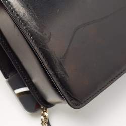 مملوكة مسبقًا Bvlgari Black Leather Fiore Perspicio Shoulder Bag