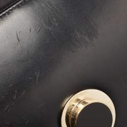 مملوكة مسبقًا Bvlgari Black Leather Fiore Perspicio Shoulder Bag