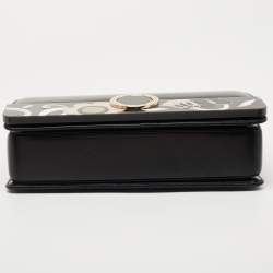 مملوكة مسبقًا Bvlgari Black Leather Fiore Perspicio Shoulder Bag