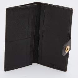 Pre Owned Bvlgari Dark Brown Leather Flap Continental Wallet