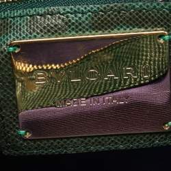 Pre Owned حقيبة كتف بولغاري سيربنتي فوريفر جلد أخضر بقلاب