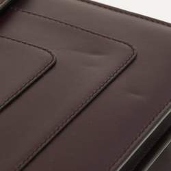 Pre Owned Bvlgari Plum Leather Medium Serpenti Forever Flap Shoulder Bag