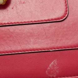 مملوكة مسبقًا Bvlgari Cherry Red Leather Medium Serpenti Forever Shoulder Bag