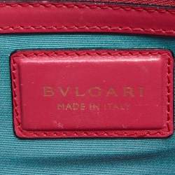 مملوكة مسبقًا Bvlgari Cherry Red Leather Medium Serpenti Forever Shoulder Bag