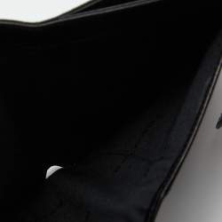 مملوكة مسبقًا Bvlgari Black Canvas and Leather Compact Wallet