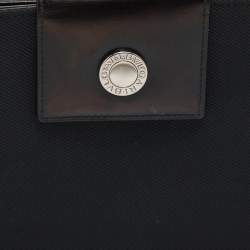 مملوكة مسبقًا Bvlgari Black Canvas and Leather Compact Wallet