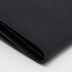 مملوكة مسبقًا Bvlgari Black Canvas and Leather Compact Wallet