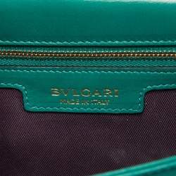 Bvlgari Green Leather Medium Serpenti Forever Shoulder Bag