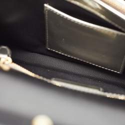 Pre Owned Bvlgari Metallic Mirrored Leather Medium Serpenti Forever Shoulder Bag