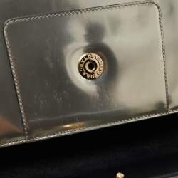 Pre Owned Bvlgari Metallic Mirrored Leather Medium Serpenti Forever Shoulder Bag