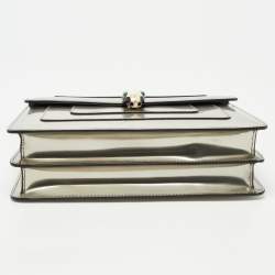 Pre Owned Bvlgari Metallic Mirrored Leather Medium Serpenti Forever Shoulder Bag