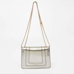 Bvlgari Metallic Patent Leather Small Serpenti Forever Shoulder Bag