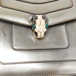 Bvlgari Metallic Patent Leather Small Serpenti Forever Shoulder Bag