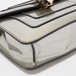 Bvlgari Metallic Patent Leather Small Serpenti Forever Shoulder Bag