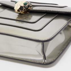 Bvlgari Metallic Patent Leather Small Serpenti Forever Shoulder Bag