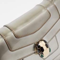Bvlgari Metallic Patent Leather Small Serpenti Forever Shoulder Bag