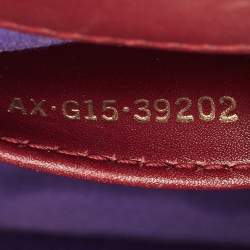 Pre Owned Bvlgari Red Leather Small Serpenti Forever Shoulder Bag