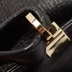 Bvlgari Black Leather Isabella Rossellini Top Handle Bag