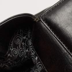 Bvlgari Black Leather Isabella Rossellini Top Handle Bag