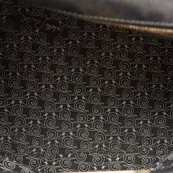 Bvlgari Black Leather Isabella Rossellini Top Handle Bag