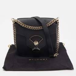 Pre Owned حقيبة كتف بلغاري ديفاس دريم مبطن جلد بيج 